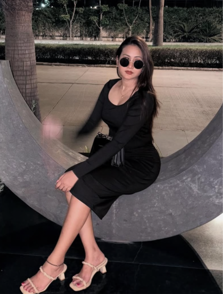 Black short dress