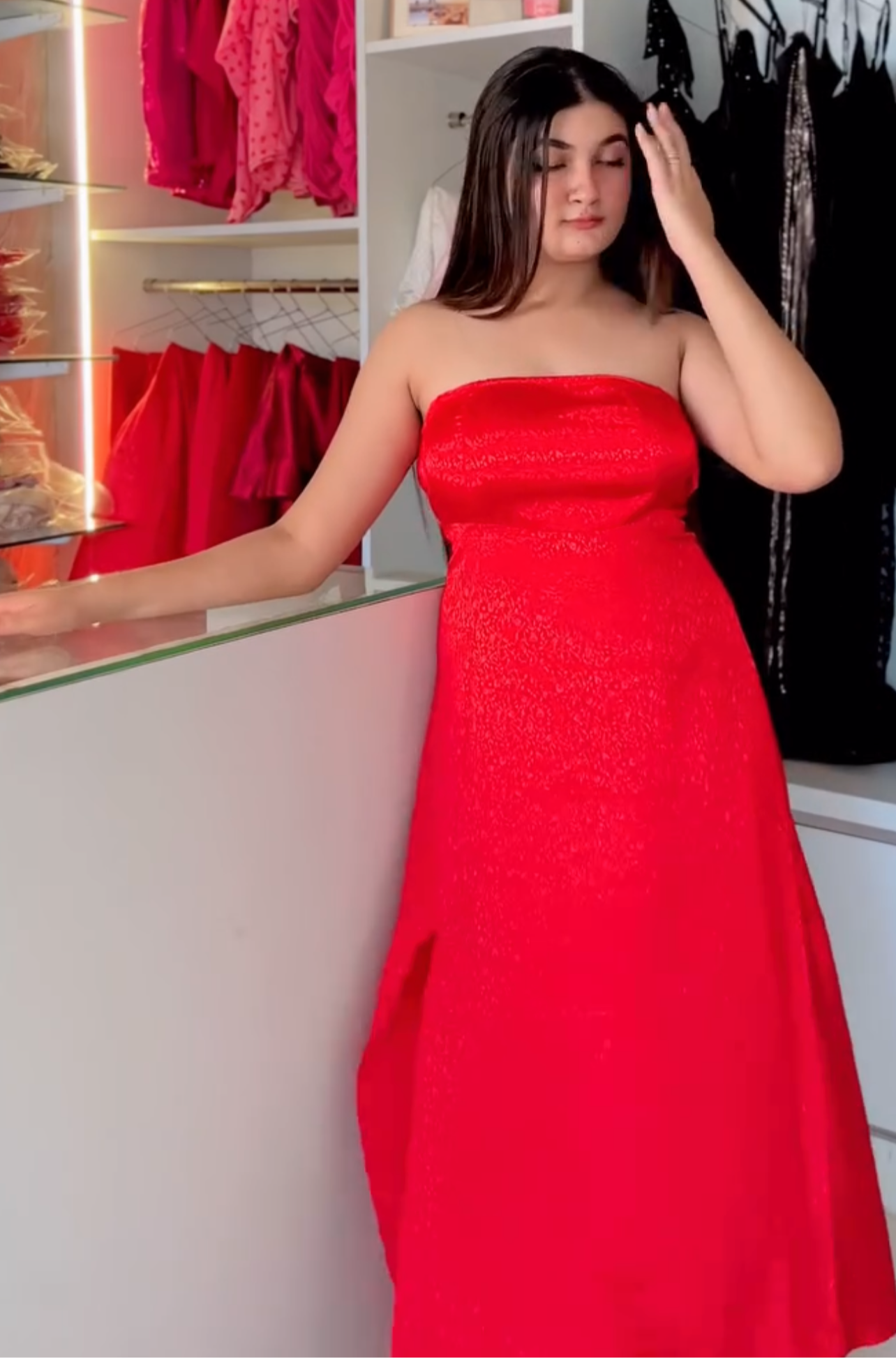 Red dress