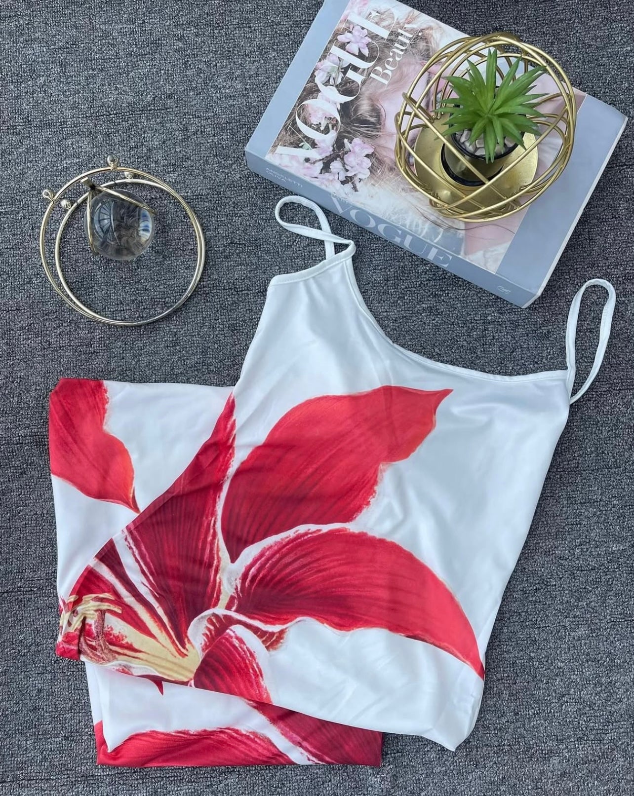 White pool dress