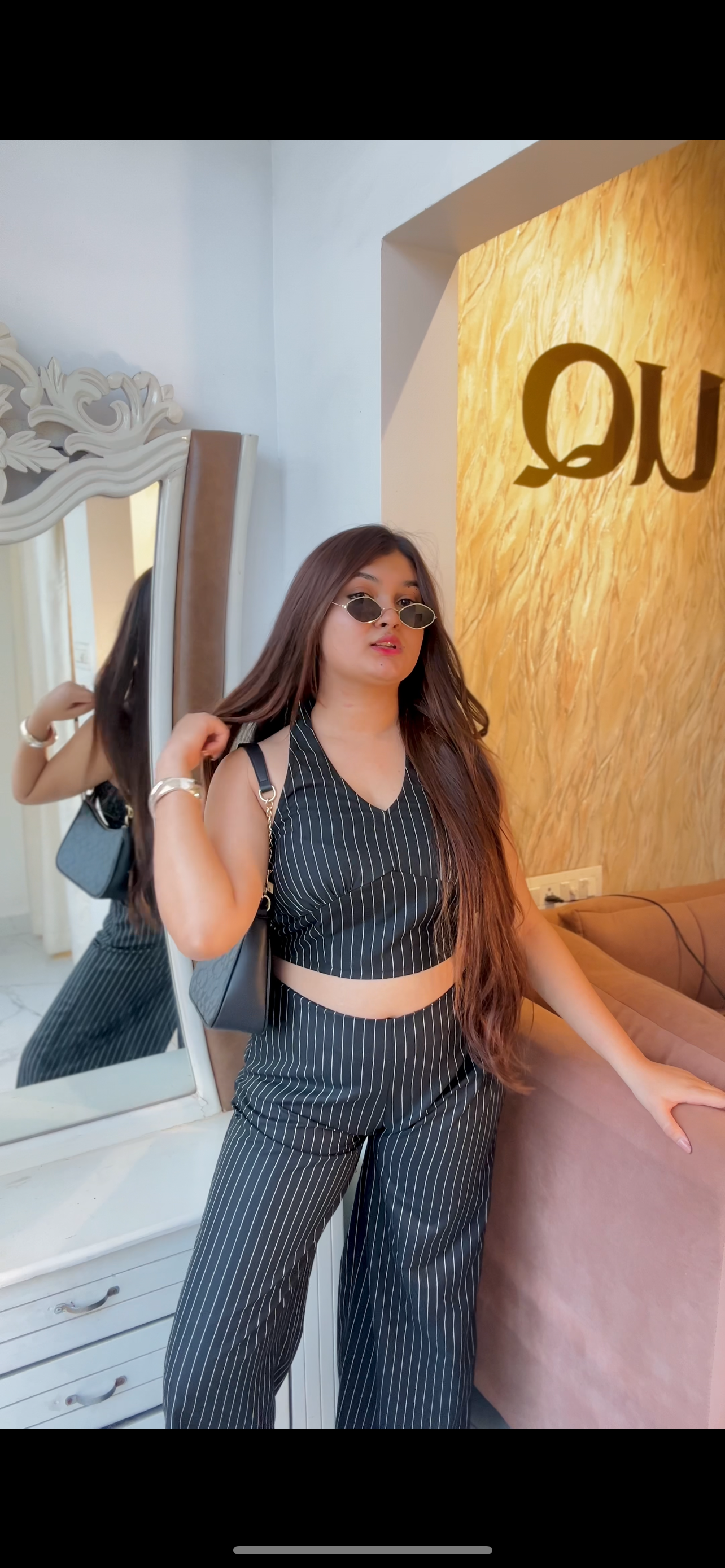 Striped boss lady co ords