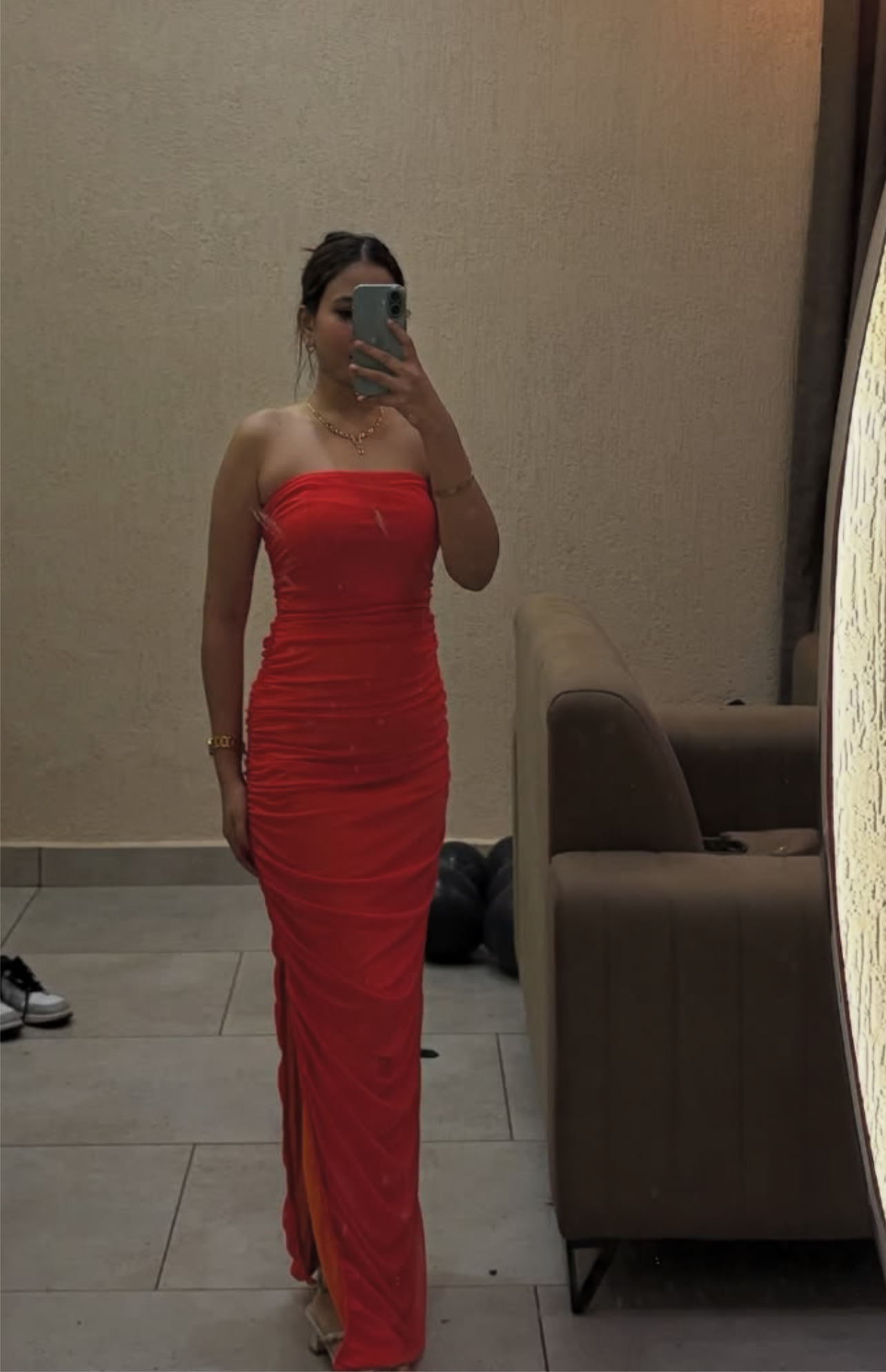 Orange dress