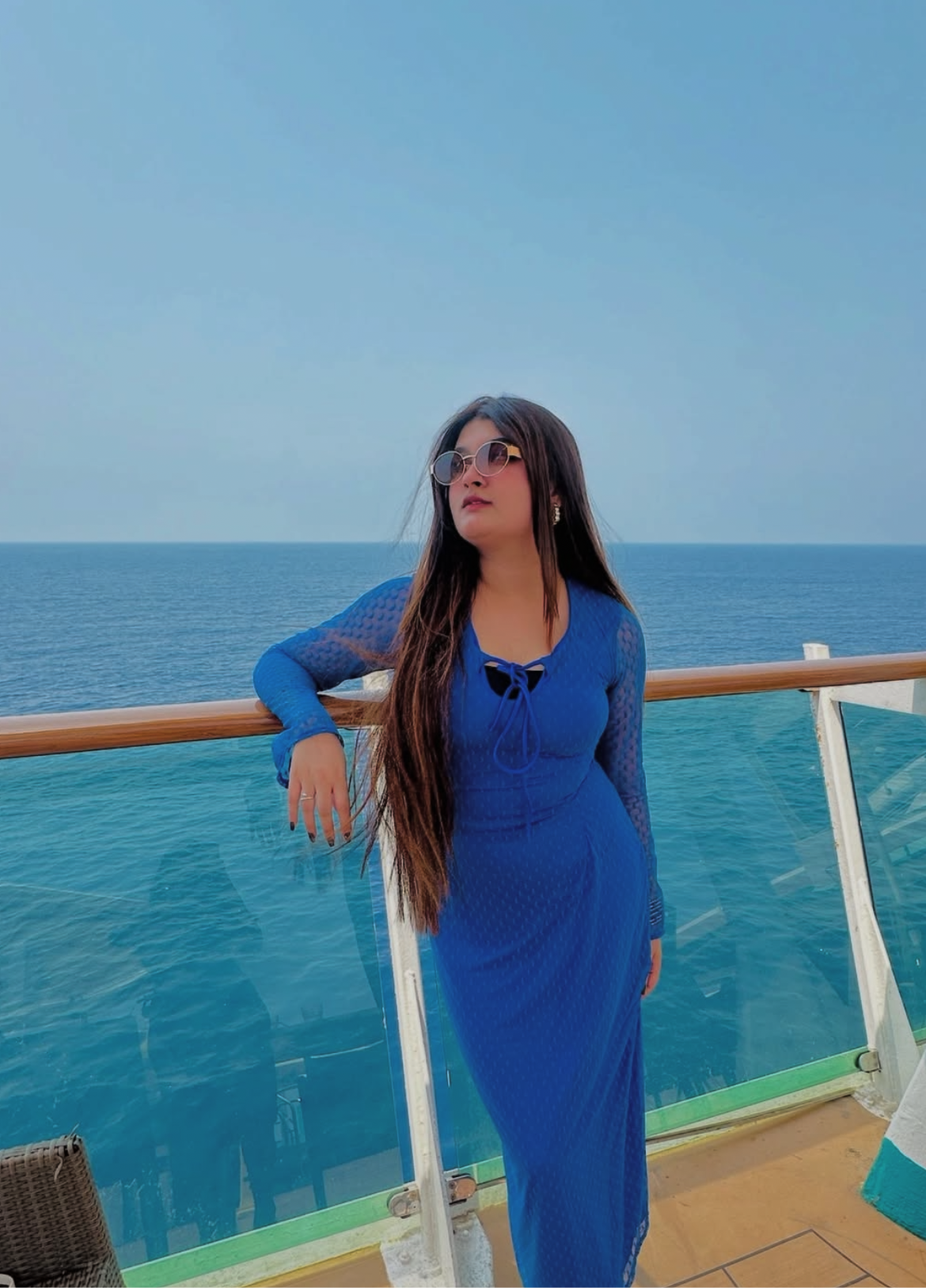 Blue maxy dress