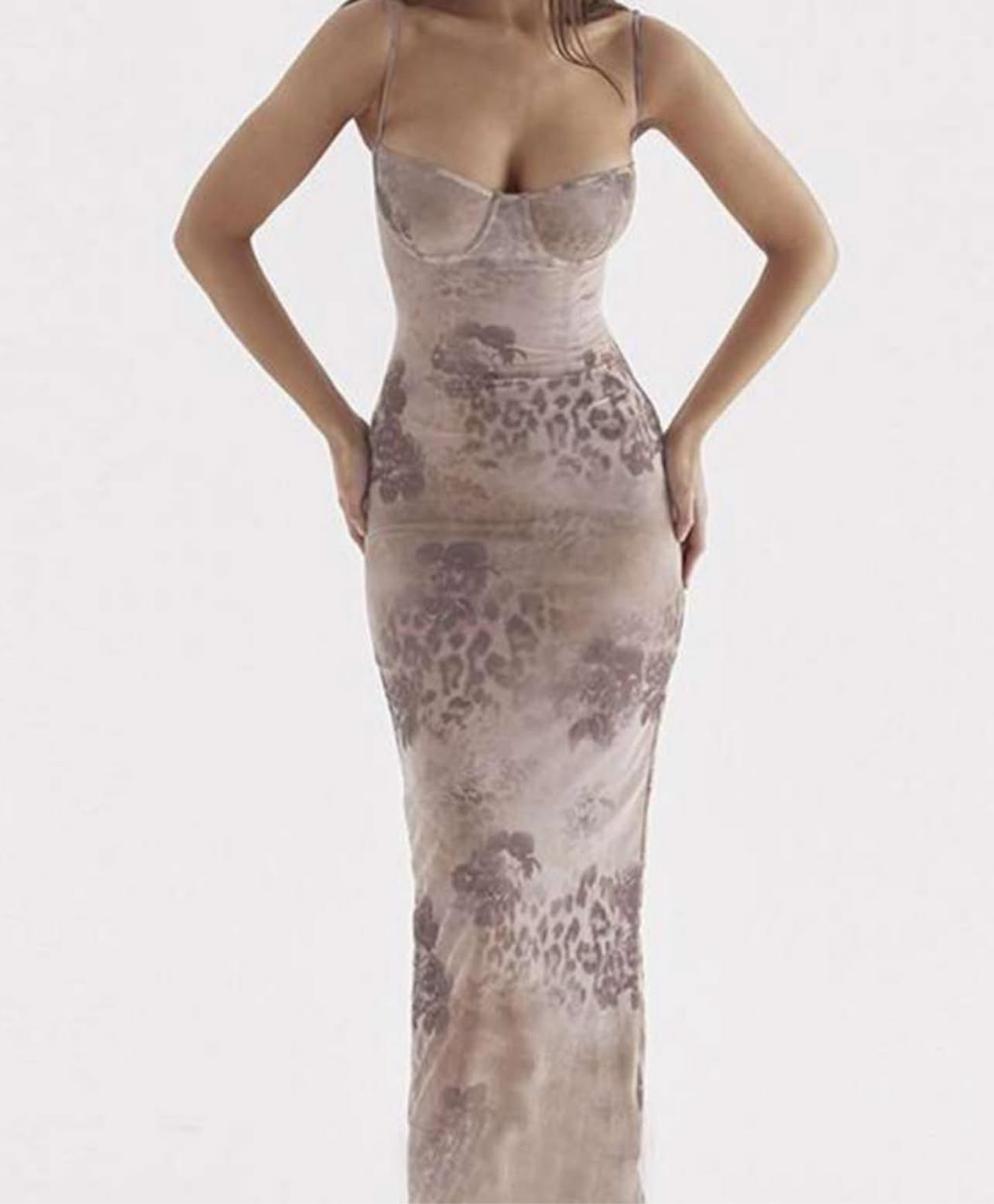 Bodycon printed dress