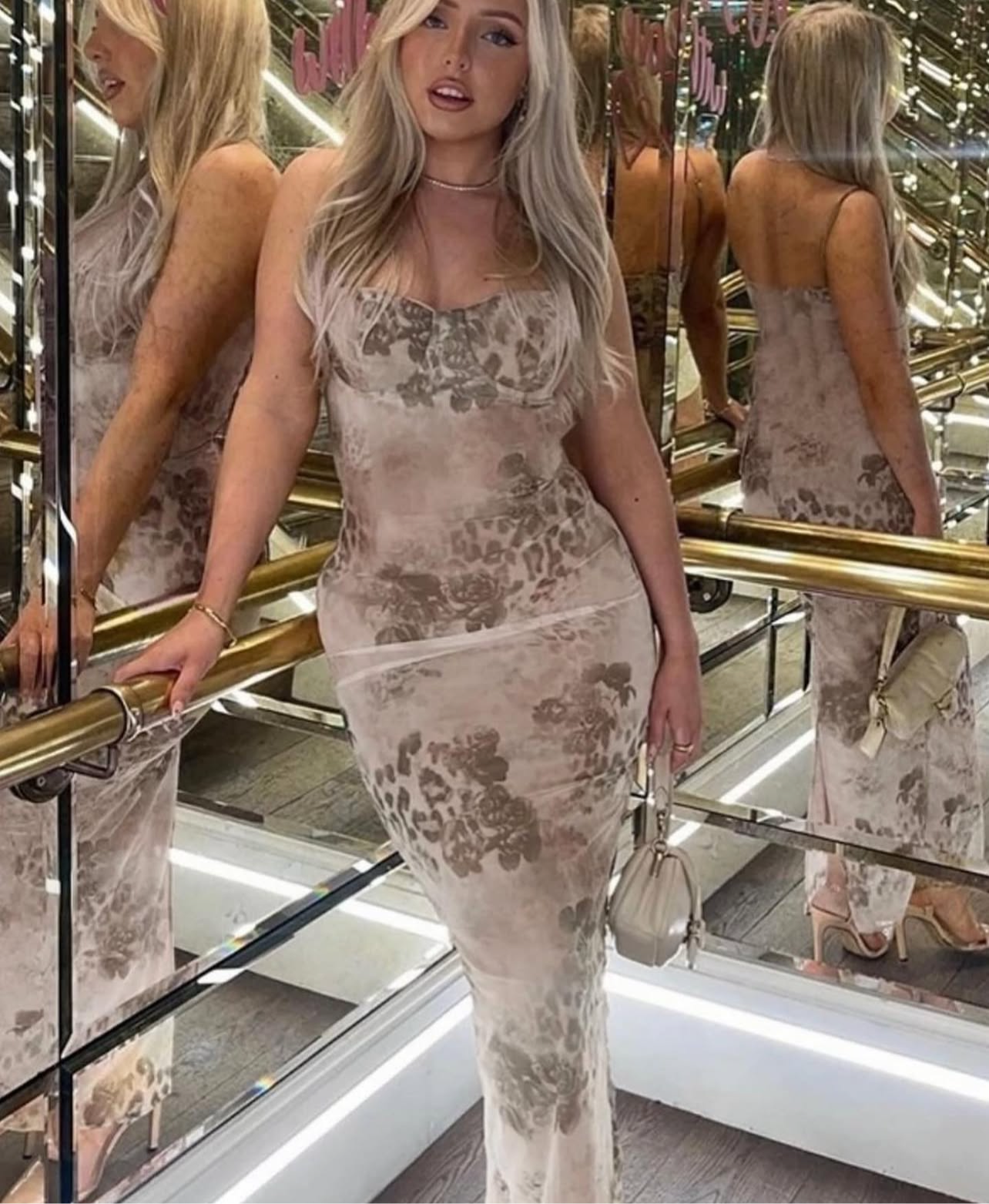 Bodycon printed dress