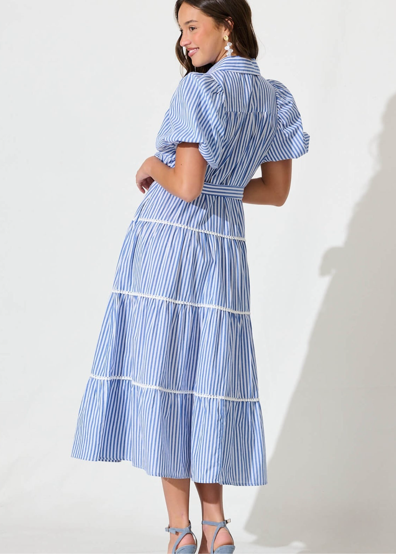 Striped long dress