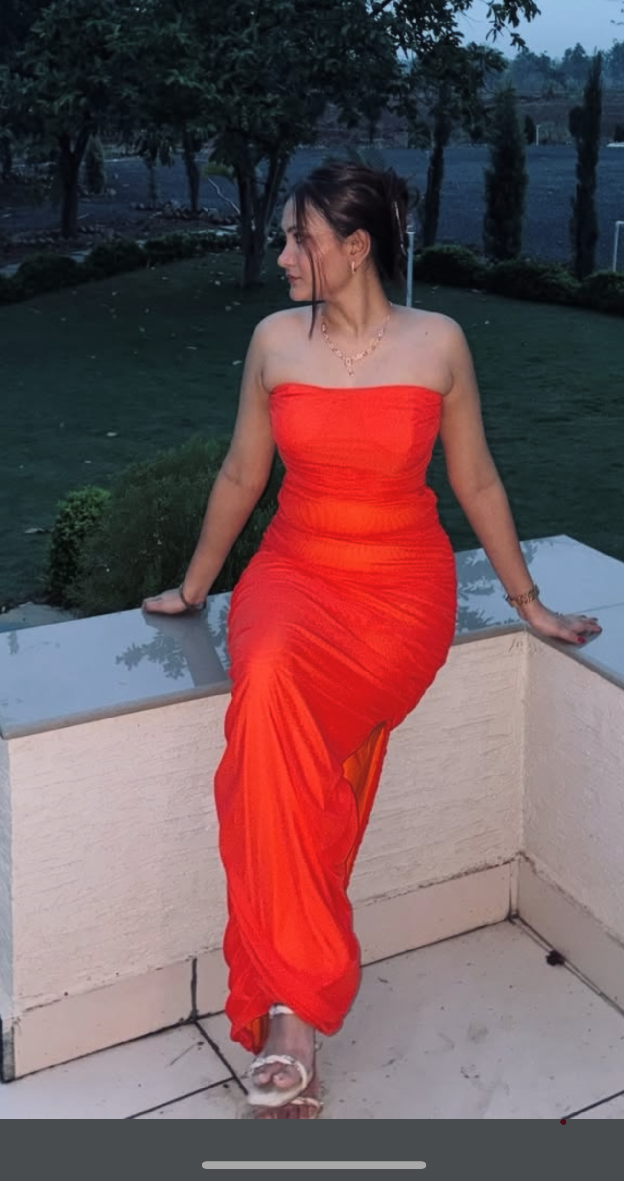 Orange dress