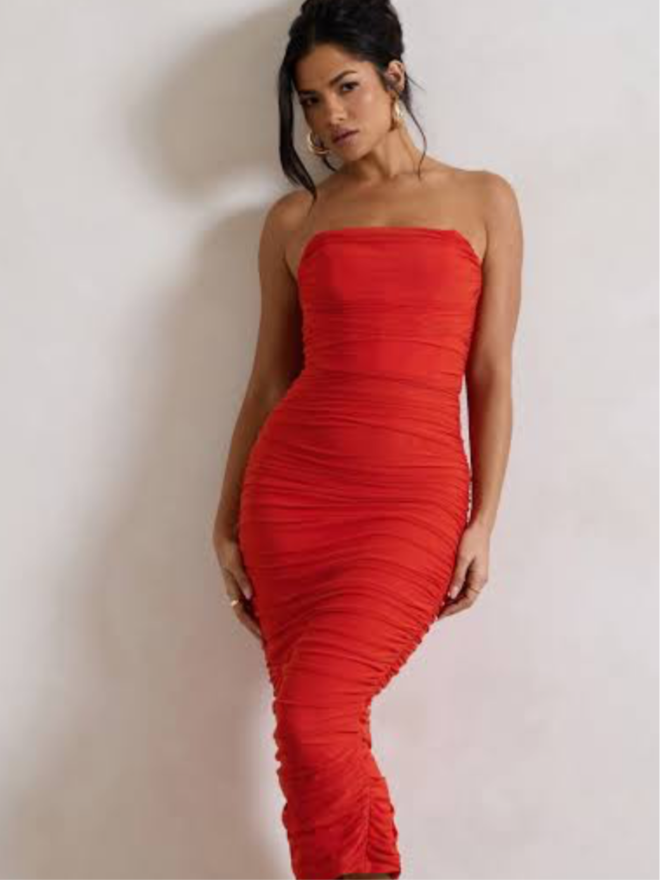 Orange dress