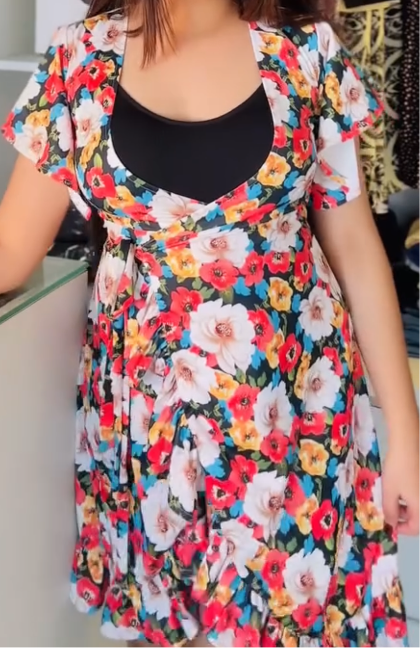Tie up dress