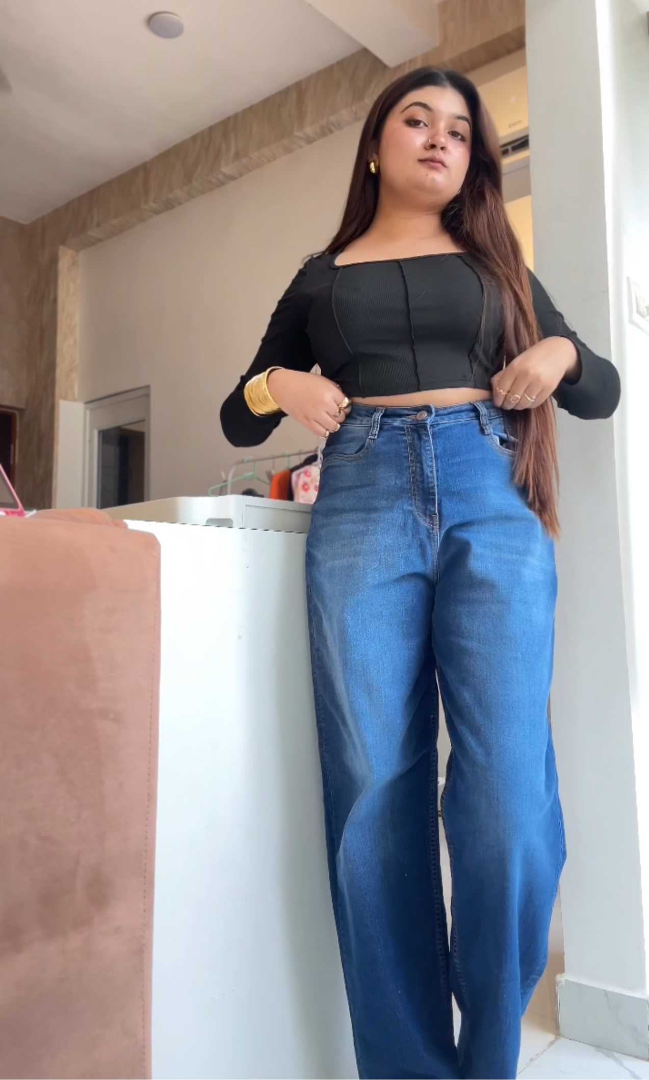 High rise Blue jeans