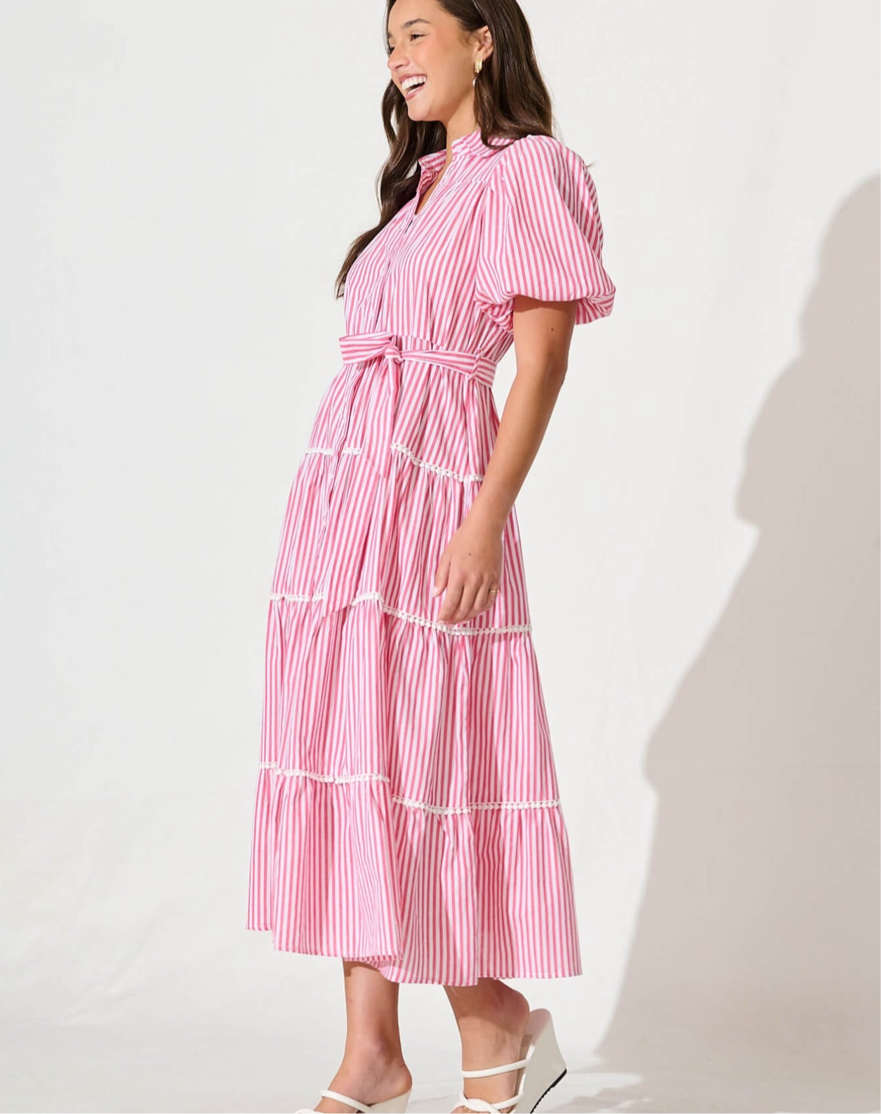 Striped long dress