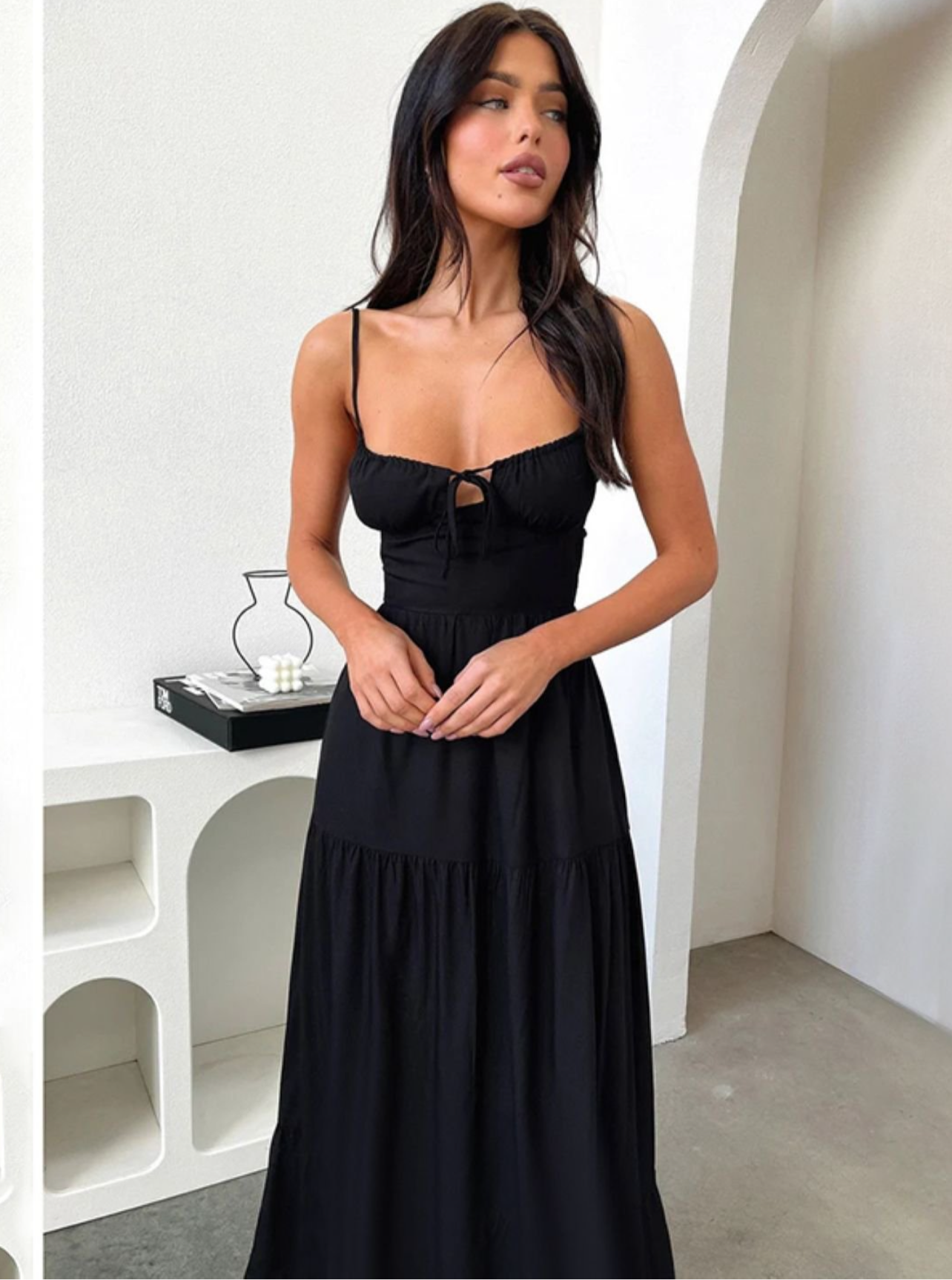drawstring dress