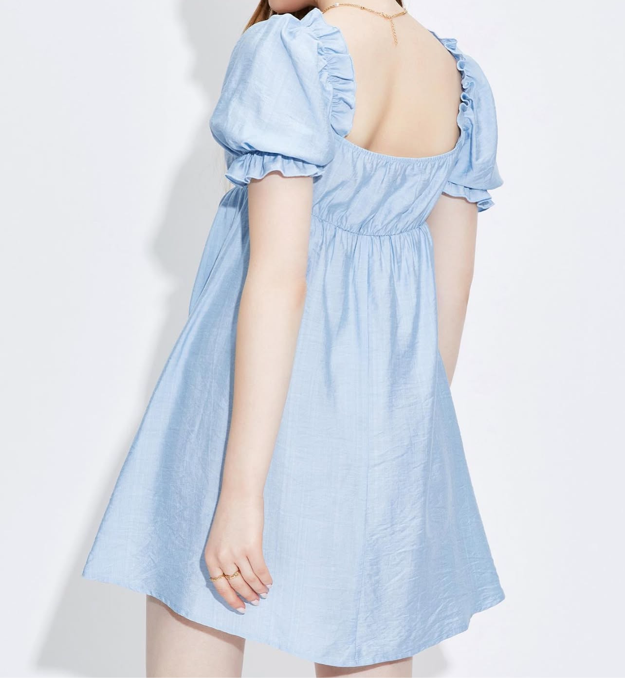 Blue short dress