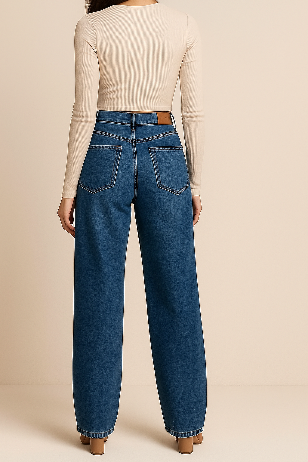 High rise Blue jeans