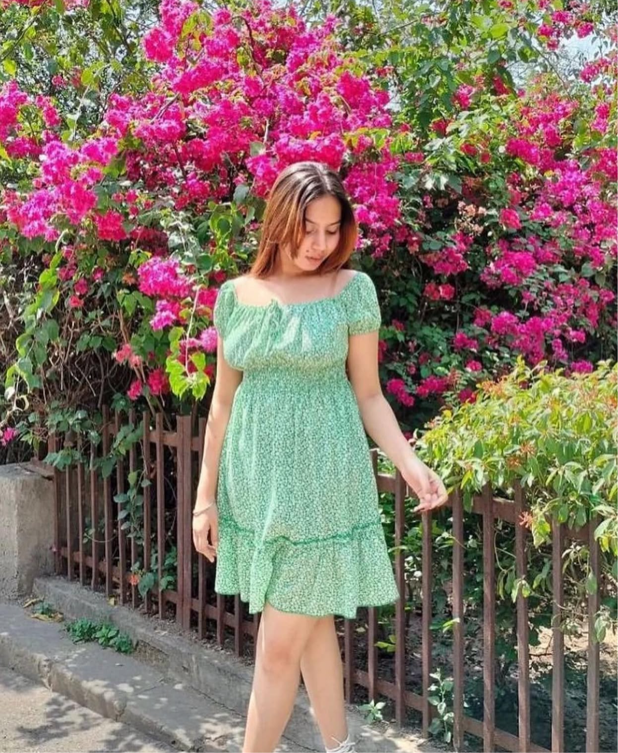 Green dress