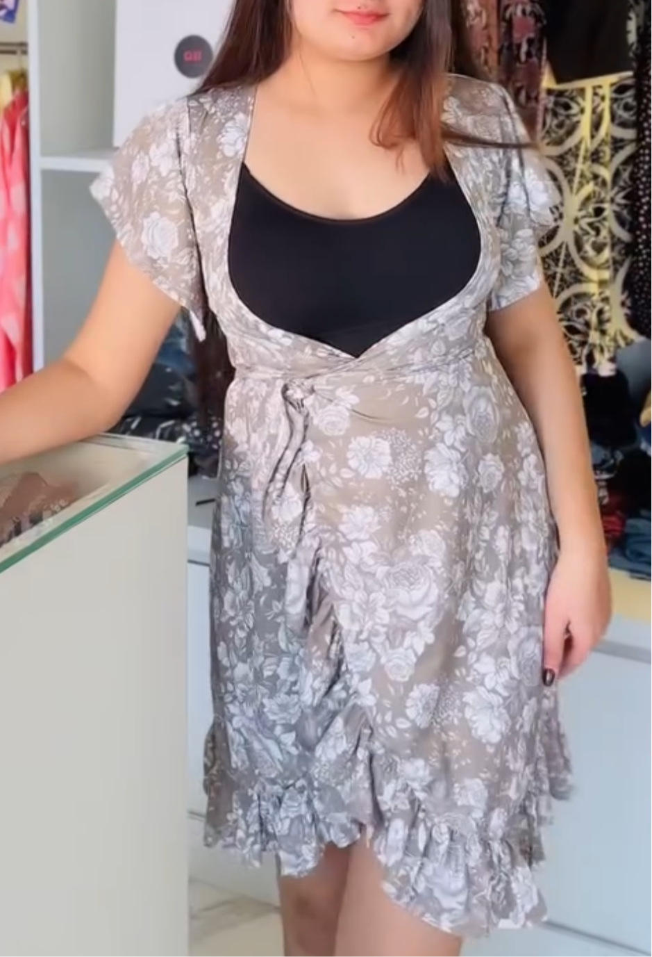 Tie up dress