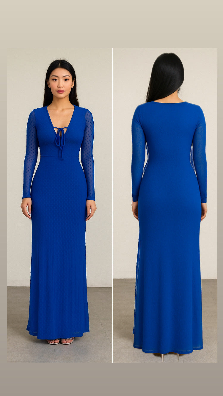 Blue maxy dress