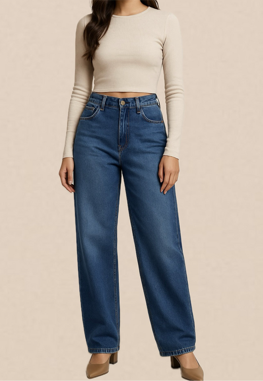High rise Blue jeans