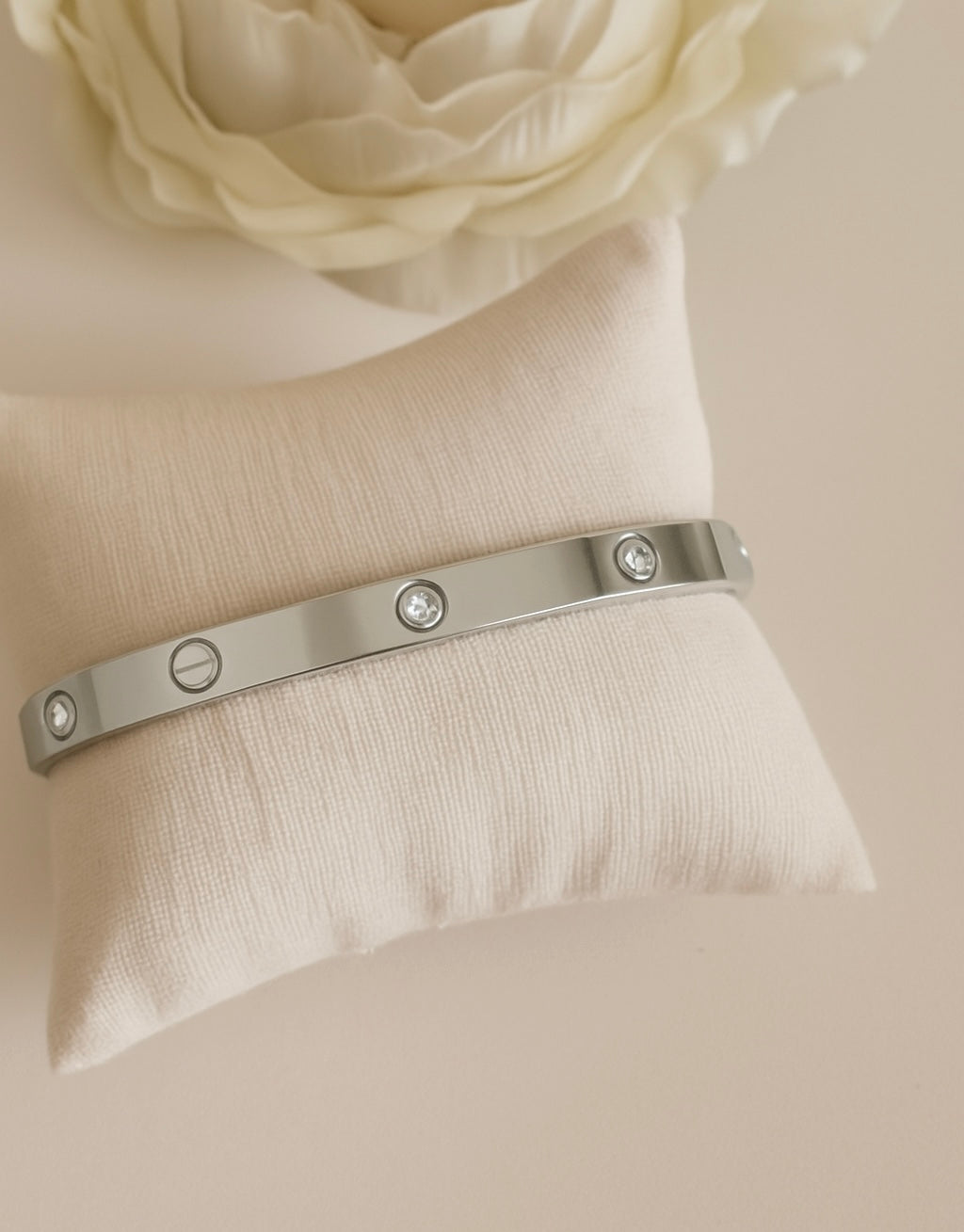 Silver stack bracelet