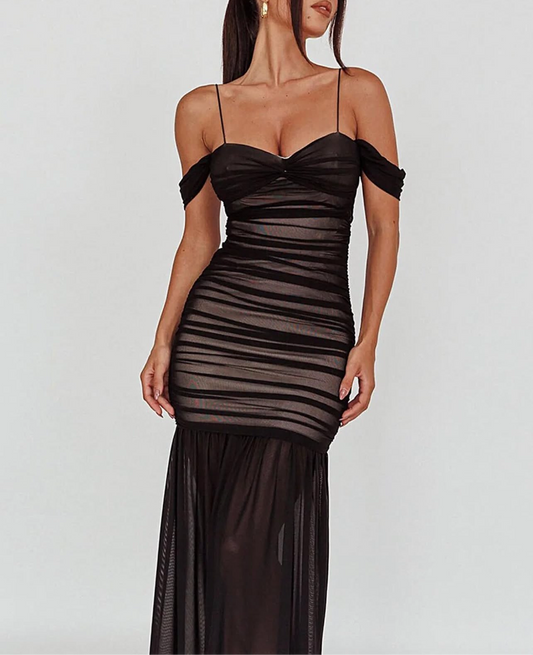 Black maxi dress