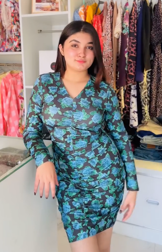 Floral bodycon dress