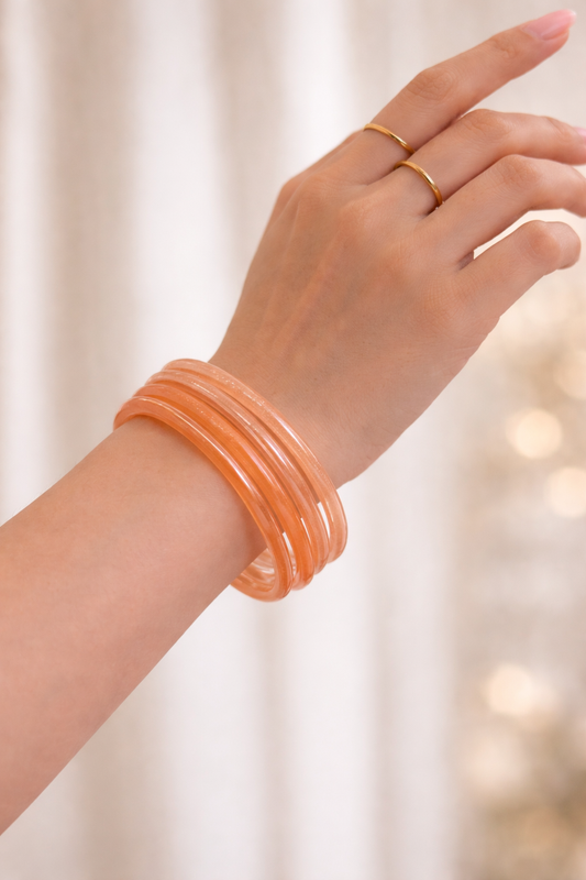 Resin bangles (set of 4)