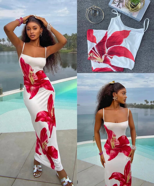 White pool dress