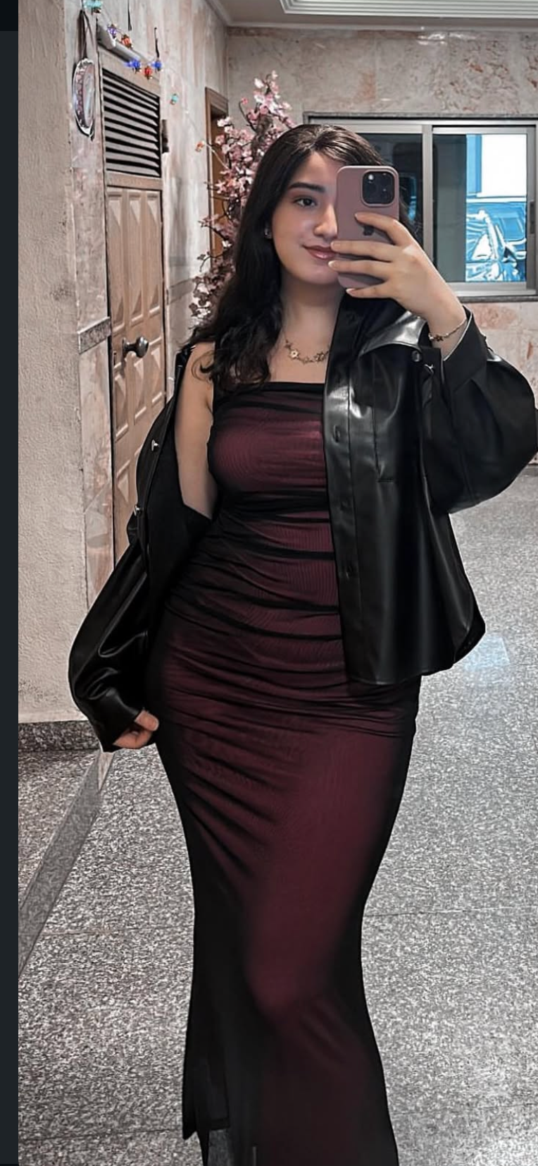 Maroon bodycon dress