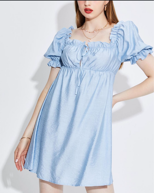 Blue short dress