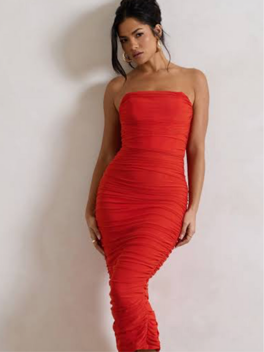 Orange dress
