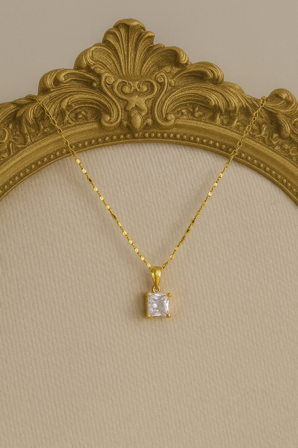 Minimal stone earring