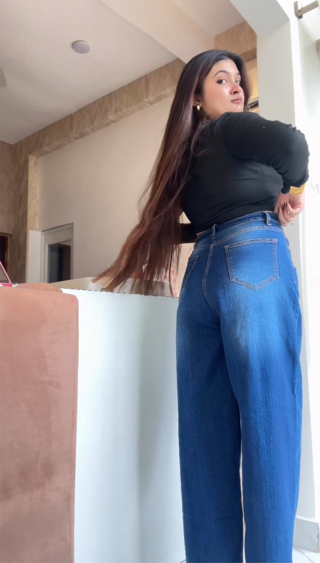 High rise Blue jeans