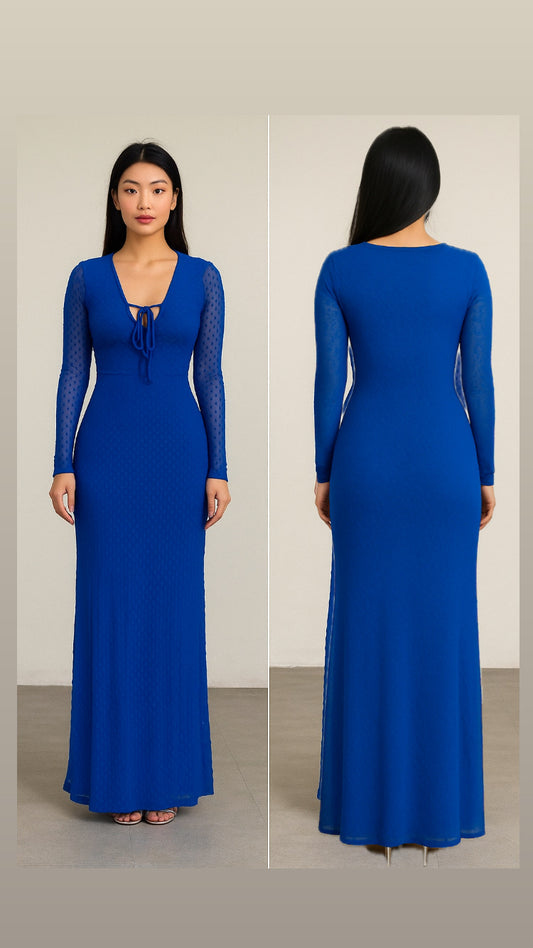 Blue maxy dress